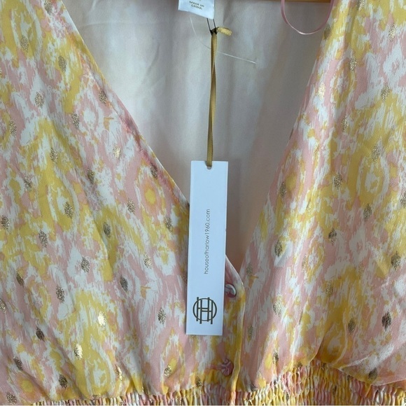 New! House of Harlow 1960 Womens Dress Maxi Elastic Empire Dress - Picture 3 of 7